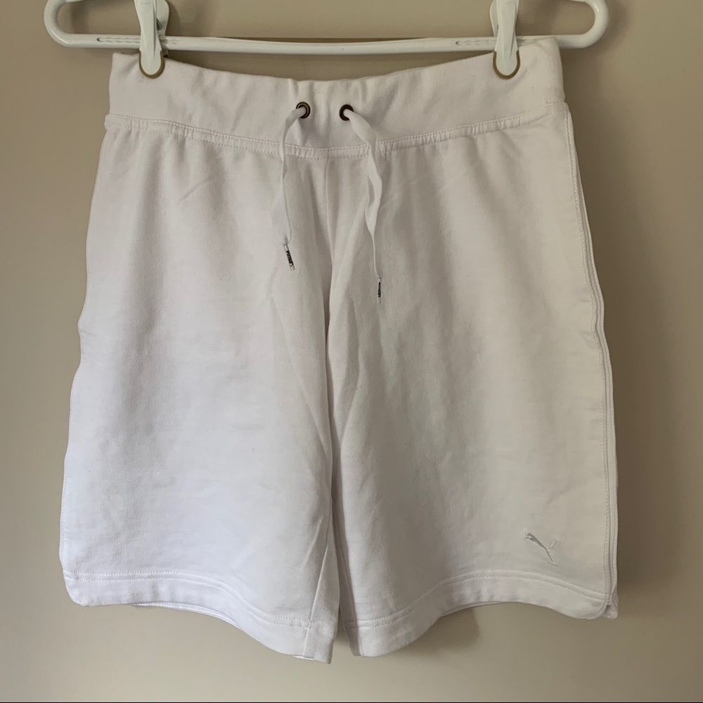 White Puma Shorts